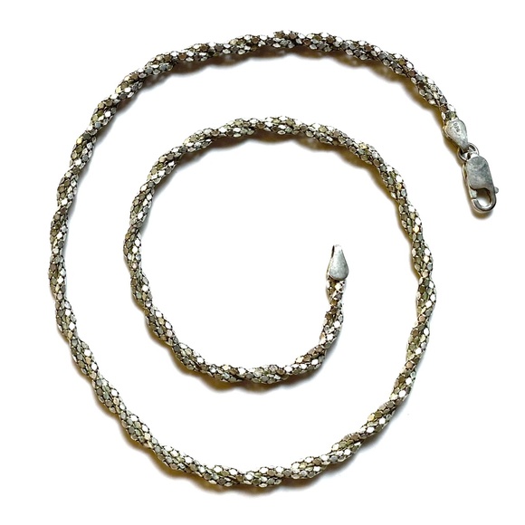 Sterling Silver Sparking Facets Rope Chain - Picture 2 of 5